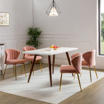 Dining room chairs deals pink